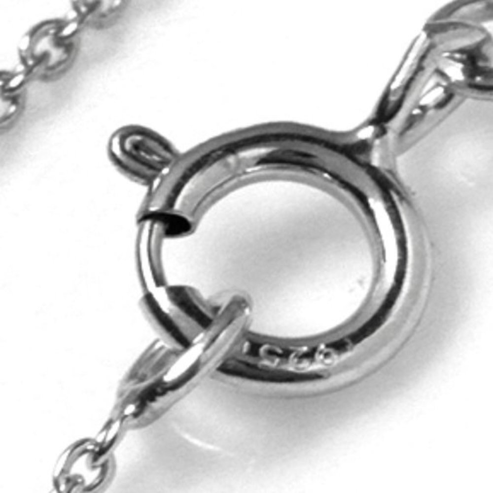 925 AAA Rated 16 Brilliant White CZ's Sterling Heart Necklace NWT - Picture 5 of 10